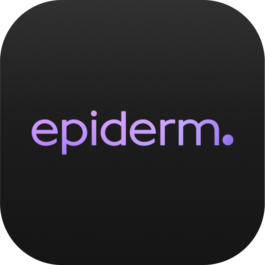 Epiderm AI dark tema uygulama ikonu