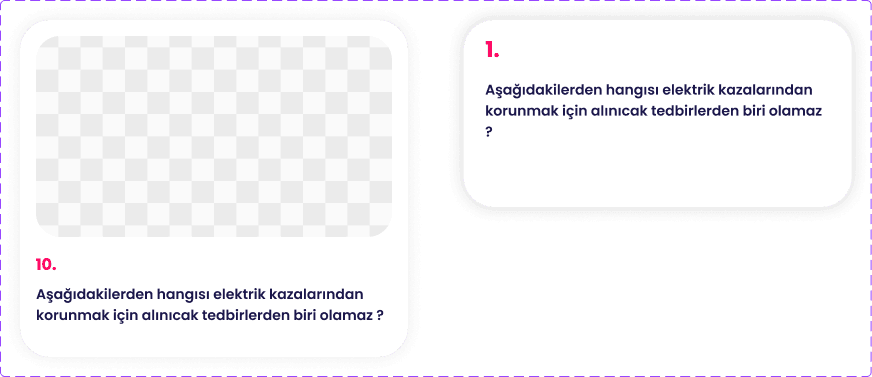 Soru kutusu bileşeni